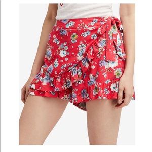 Free People Flirting Fleurs Mini Skort